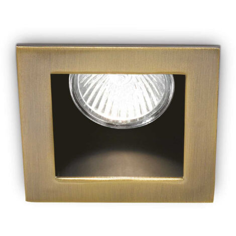 Ideal Lux Funky - Projecteur à 1 lumière encastré bronze, GU10