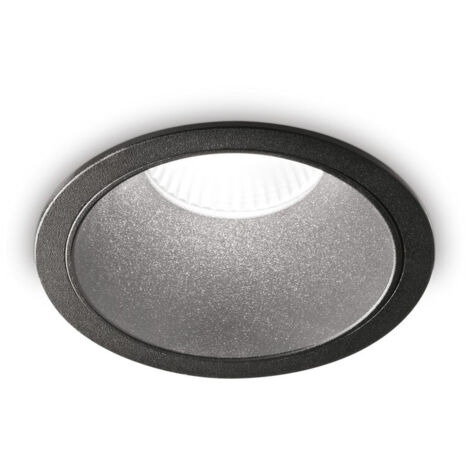 Ideal Lux GAME Downlight Encastré Rond Noir 2700K
