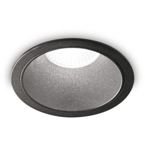 Ideal Lux GAME Downlight Encastré Rond Noir 3000K