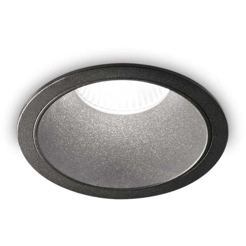 Ideal Lux Schwarz Game Integriertes Rundes Led-Einbau-Downlight, 1100 Lm, 3000 K