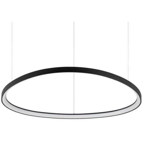 Ideal Lux GEMINI 105 cm integrierte LED-Pendel-Deckenleuchte Schwarz, 3000 K