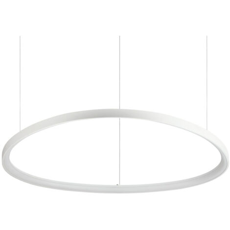 Ideal Lux GEMINI 105 cm integrierte LED-Pendel-Deckenleuchte Weiß, 3000 K