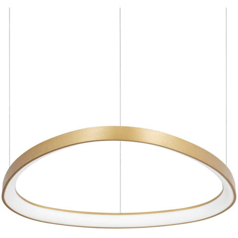 Ideal Lux GEMINI 61 cm DALI integrierte LED-Deckenleuchte, Messing, 6600 lm, 3000 K