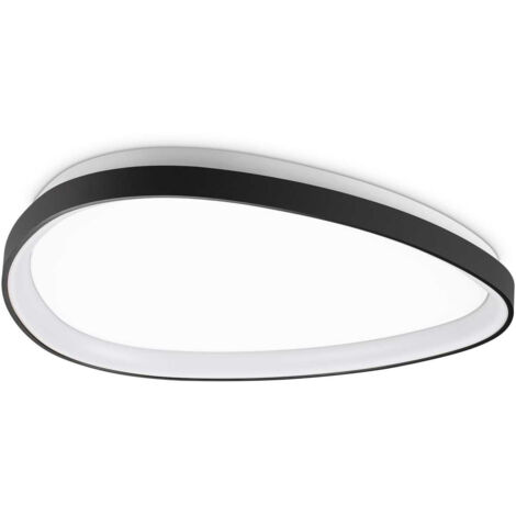 Ideal Lux GEMINI 61 cm integrierte DALI-LED-Halbbündigleuchte, Schwarz, 3650 lm, 3000 K