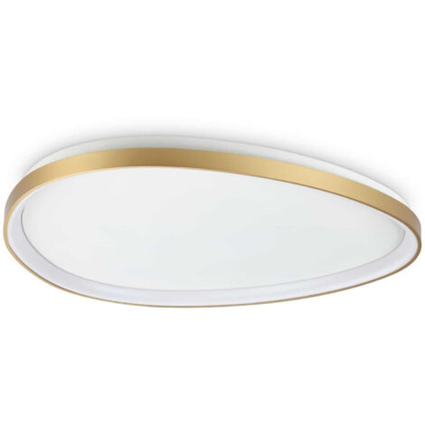 Ideal Lux GEMINI 81 cm integrierte, halbbündige LED-Einbauleuchte, Messing, 5400 lm, 3000 K