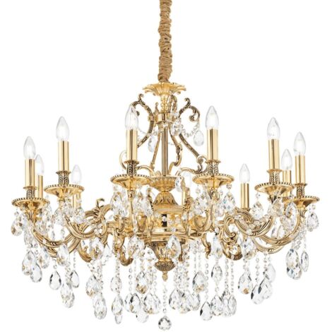 Ideal Lux Gioconda - 12 Licht Pendelleuchte Gold