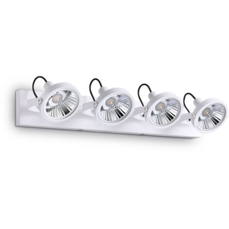 Ideal Lux Glim - 4 Licht Deckenleuchte Weiß