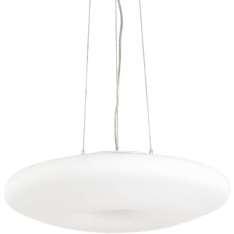 Ideal Lux Glory - 3 Licht kleiner Deckenanhänger Weiß, E27