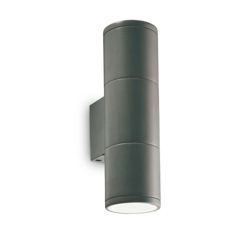 Ideal Lux GUN - Outdoor Up Down Wall Lamp 2 Lights Anthracite IP44, GU10