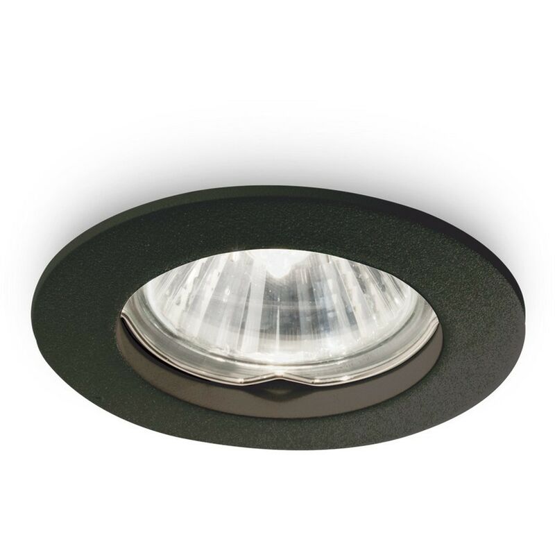 Ideal Lux JAZZ - Indoor Recessed Downlight Lamp 1 Light Black, GU10