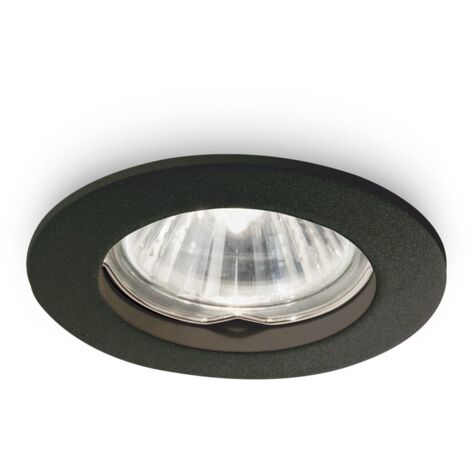 Ideal Lux JAZZ - Lampe encastrée intérieure à 1 lumière noire, GU10