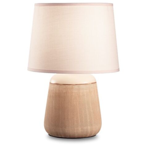 Ideal Lux KALI-2 - Lampe de table d'intérieur 1 lumière blanche avec abat-jour, E14