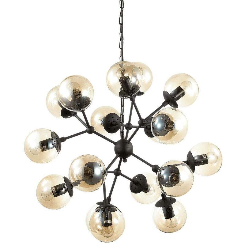 Kepler - Light Ceiling Pendant Black - Ideal Lux