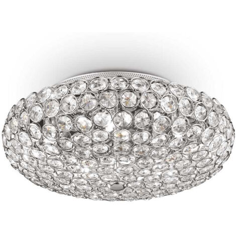 Ideal Lux King - Plafonnier intérieur moyen à 5 ampoules, chrome, G9