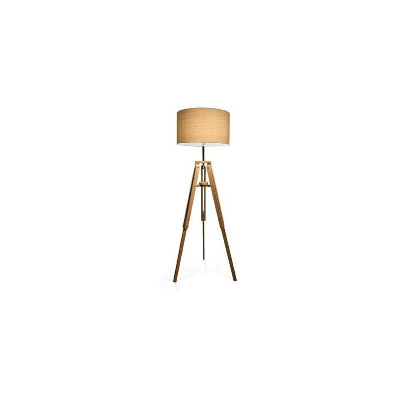 Ideal Lux Klimt - 1 Light Floor Lamp Natural, E27