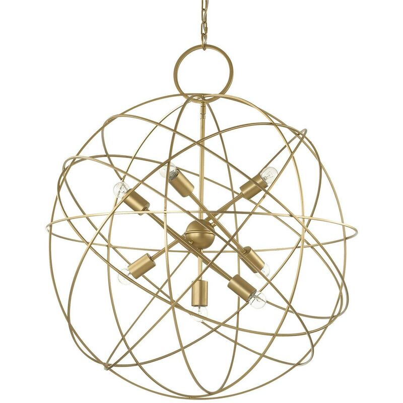Ideal Lux Lighting - Ideal Lux Konse - 7 Light Spherical Ceiling Pendant Gold