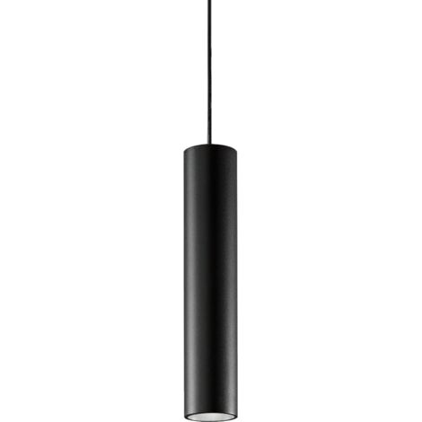 Ideal Lux Lampadario moderno Deva 1 luce LED integrato nero metallo