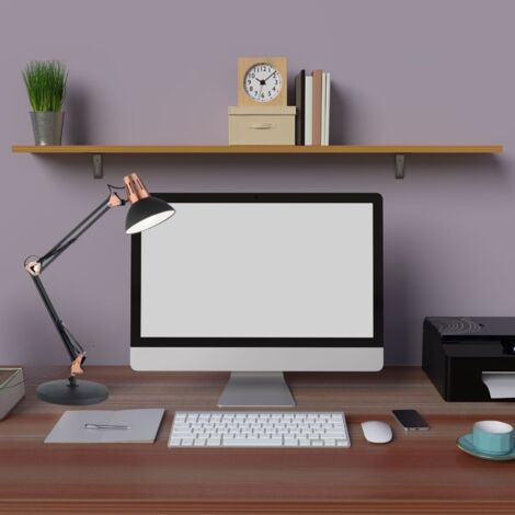 Ideal Lux - Lampe de bureau 1 lumière noire, E27