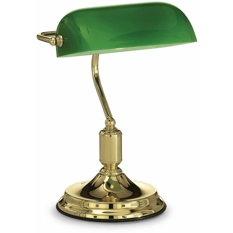 01-ideal Lux - LAWYER brass table lamp 1 bulb