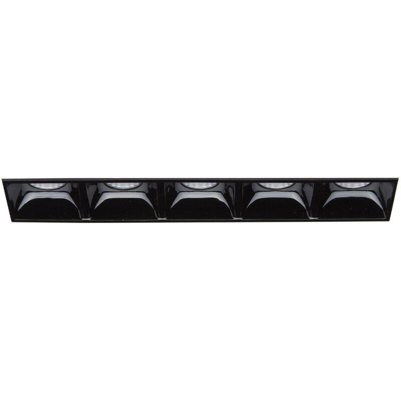 Ideal Lux Lighting - Ideal Lux Lika - LED 5 Light Recessed Spotlight Black