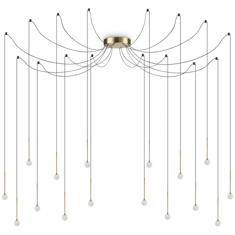 Lampada A Sospensione Lucciola Sp16 Ottone