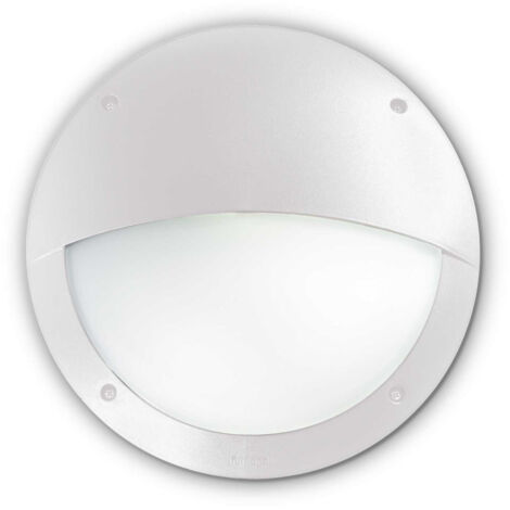 Ideal Lux Lucia - Applique murale extérieure à 1 demi-diffuseur blanc IP66, E27