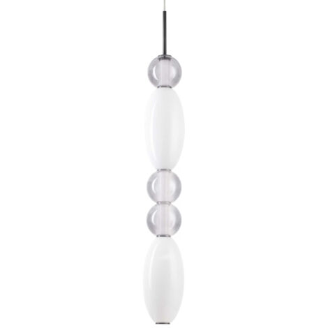 Ideal Lux LUMIERE Integrierte LED Slim Pendel-Deckenleuchte Schwarz 4550Lm 3000K