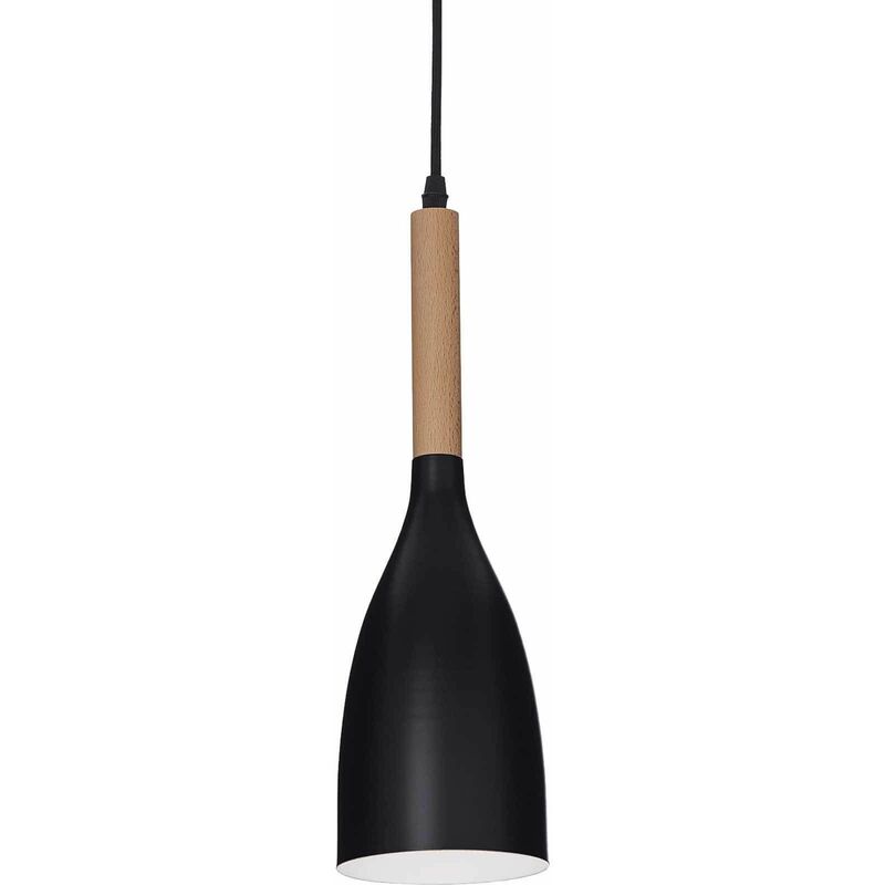 Ideal Lux - manhattan black pendant light 1 bulb