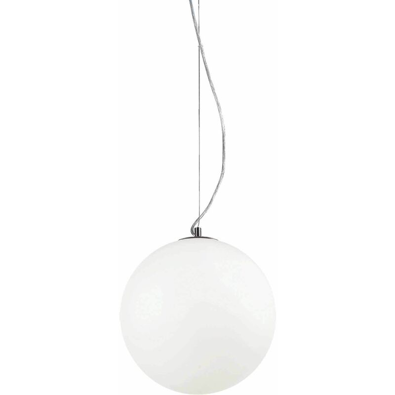 01-ideal Lux - MAPA BIANCO white pendant lamp 1 bulb Diameter 40 Cm