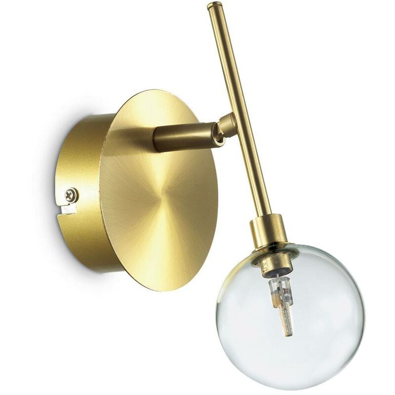 Ideal Lux Lighting - Ideal Lux Maracas - 1 Light Wall Light Antique Brass