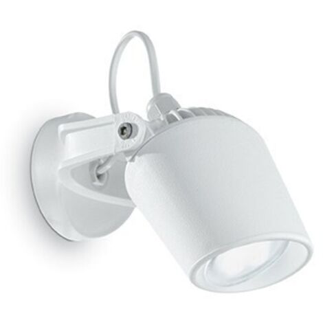 Ideal Lux Minitommy - Projecteur mural extérieur à 1 ampoule blanc IP66, GU10