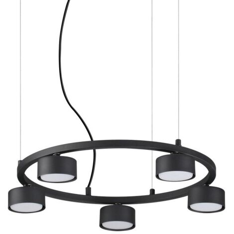 Ideal Lux MINOR - Indoor 5 Lights Runddecken-Pendelleuchte Schwarz
