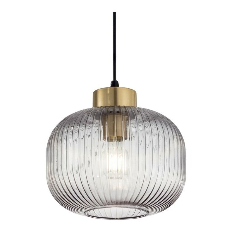 

Ideal Lux MINT-2 - Cúpula de cristal para interior Lámpara colgante de techo 1 luz Ahumado, E27