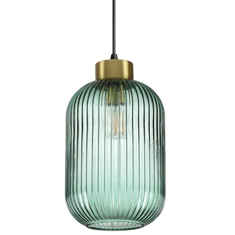 

Ideal Lux MINT-3 - Cúpula de vidrio para interior Lámpara colgante de techo 1 verde claro, E27