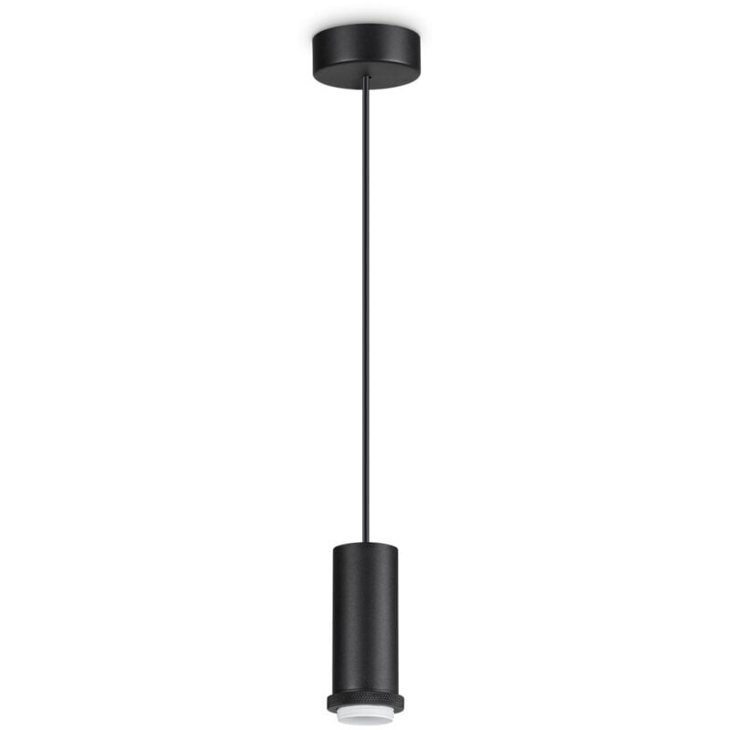 Mix Runde, schlanke Pendel-Deckenleuchte Schwarz - Ideal Lux
