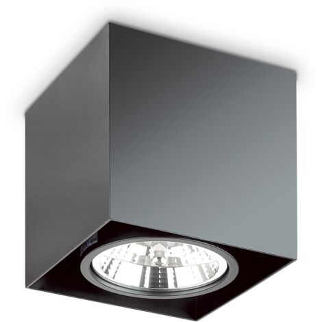 Ideal Lux MOOD - Plafonnier intérieur à 1 lumière, noir, GU10