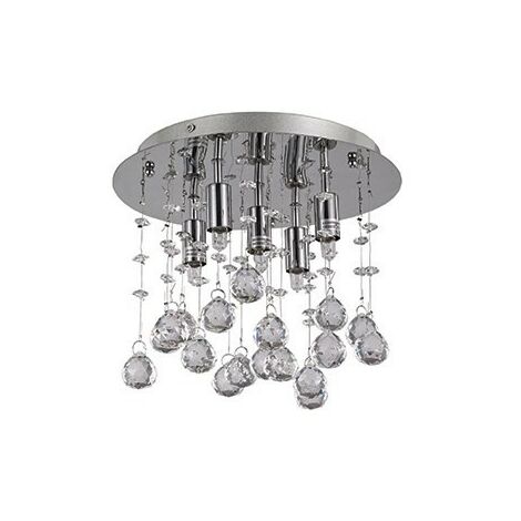 Ideal Lux Moonlight - 5 Licht kleine Decke Anhänger Chrom, G9