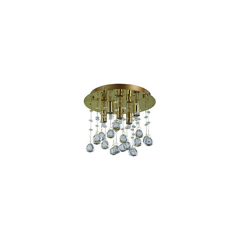 Ideal Lux Moonlight - 5 Light Small Ceiling Pendant Gold, G9