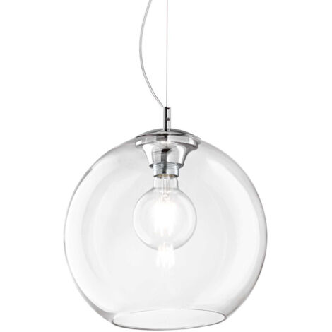 Ideal Lux Nemo Clear - 1 Light Large Globe Deckenanhänger klar, E27