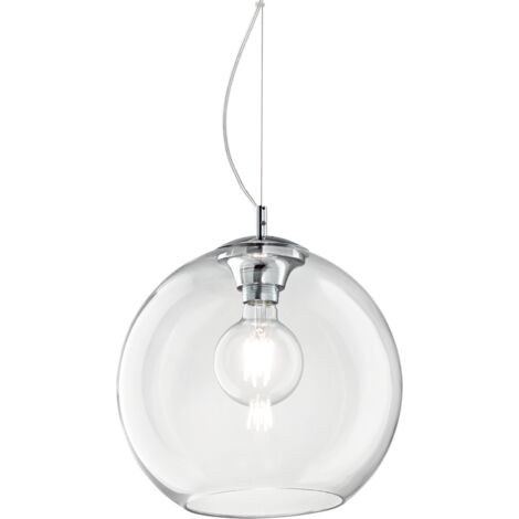 Ideal Lux Nemo Clear - 1 Light Medium Globe Deckenanhänger klar, E27