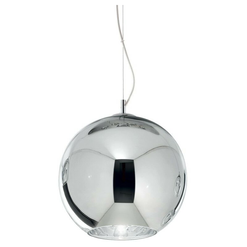 Ideal Lux NEMO - Indoor Dome Ceiling Pendant Lamp 1 Light Chrome, E27