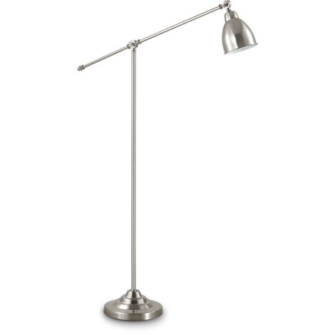 Ideal Lux Newton - 1 Licht verstellbare Stehlampe Nickel, E27