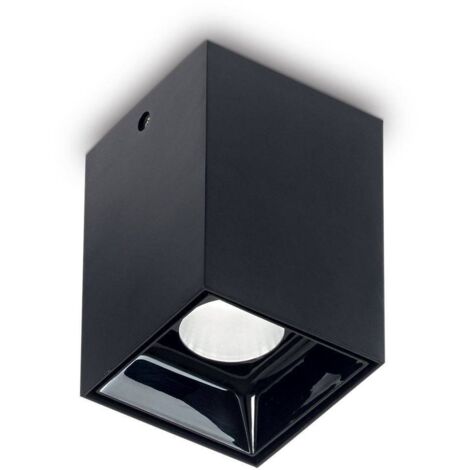 Ideal Lux Nitro - Downlight carré à 1 lumière LED noir