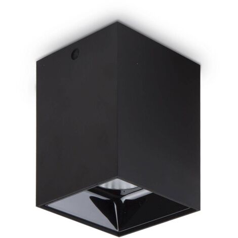 Ideal Lux Nitro - Downlight carré à 1 lumière LED noir