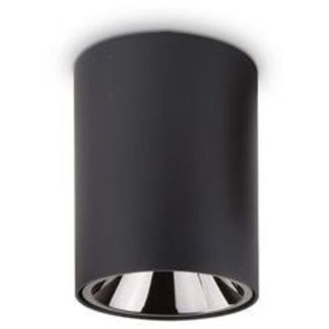 Ideal Lux Nitro - Downlight rond à LED à 1 lumière, noir
