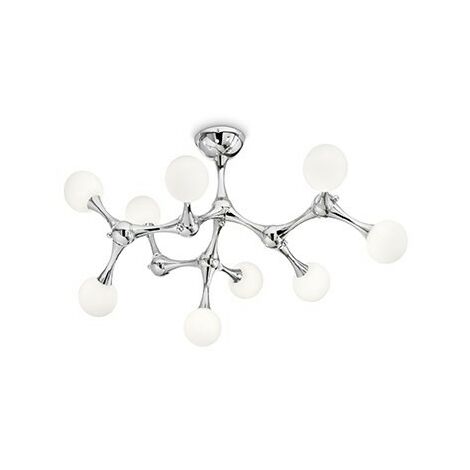 Ideal Lux Nodino - 9 Light Medium Multi Arm Deckenspülung Light Chrome, G9