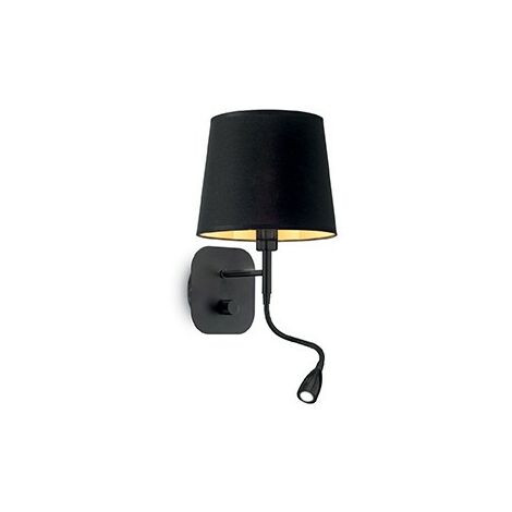 Ideal Lux Nordik - LED 2 Licht Wandleuchte Schwarz