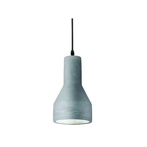 Ideal Lux Oil - 1 Licht Decke Anhänger Zement Grau, E27