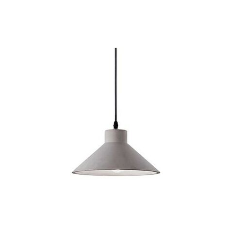 Ideal Lux Oil - 1 Light Dome Deckenanhänger Zementgrau, E27