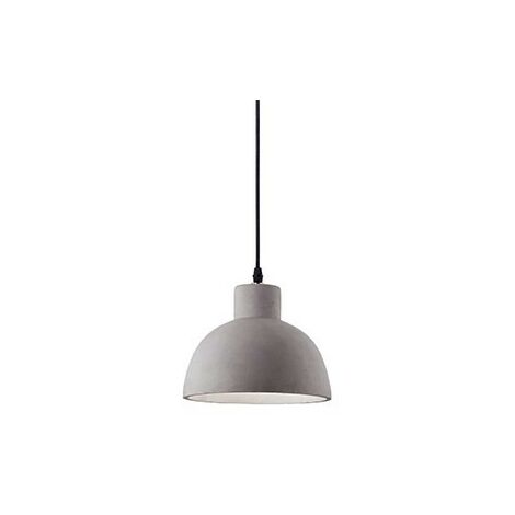 Ideal Lux Oil - 1 Light Dome Deckenanhänger Zementgrau, E27
